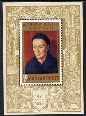 Hungary 1971 Paintings (Albert Durer) m/sheet SG MS 2592 (mi Bl 81)