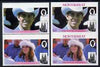 Montserrat 1986 Royal Wedding $2 se-tenant pair with Country name & value omitted, plus imperf pair as normal, all unmounted mint, SG 693avar