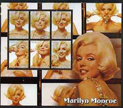 Benin 2003 Marilyn Monroe large imperf sheet containing 6 values, unmounted mint