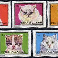 Fujeira 1970 Cats set of 5 unmounted mint (Mi 588-92A)