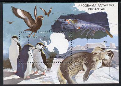 Brazil 1990 Antarctic Programme perf m/sheet unmounted mint, SG MS 2407