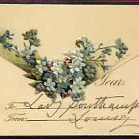 Great Britain 1893 New Year Greeting card from PRINCESS LOUISE to Lady Southampton, plus modern photograph of Louise, Marchioness of Lorne, Queen Victoria's sixth child.,(Lady Ismay Southampton was Lady-in-Waiting to Queen Victori……Details Below
