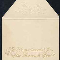 Great Britain 1890's Christmas card from ARTHUR, Duke of Connaught) to Countess Southampton, Osborne - Arthur was Queen Victoria's seventh child.,(Lady Ismay Southampton was Lady-in-Waiting to Queen Victoria from 1878 until her death in 1901)