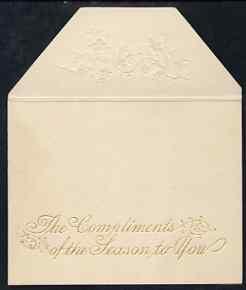 Great Britain 1890's Christmas card from ARTHUR, Duke of Connaught) to Countess Southampton, Osborne - Arthur was Queen Victoria's seventh child.,(Lady Ismay Southampton was Lady-in-Waiting to Queen Victoria from 1878 until her death in 1901)