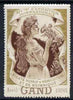Cinderella - Belgium 1998 Royal Society of Agriculture & Botany Exhibition, Gand (Ghent) perf label (Gold background) slight wrinkles & signs of ageing with full gum
