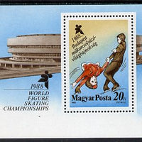Hungary 1988 World Figure Skating Championships m/sheet SG MS 3831 (mi Bl 195)