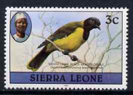 Sierra Leone 1980-82 Birds - Oriole 3c (with 1982 imprint date) unmounted mint SG 624B*