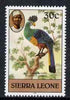 Sierra Leone 1980-82 Birds - Turaco 30c (with 1981 imprint date) unmounted mint SG 630B*