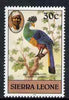 Sierra Leone 1980-82 Birds - Turaco 30c (with 1982 imprint date) unmounted mint SG 630B*