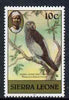 Sierra Leone 1983 Grey Parrot 10c (with 1983 imprint) unmounted mint SG 765