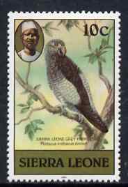 Sierra Leone 1983 Grey Parrot 10c (with 1983 imprint) unmounted mint SG 765