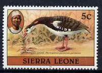 Sierra Leone 1983 Spur winged goose 5c (with 1983 imprint) unmounted mint SG 763
