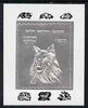 Batum 1994 Dogs - Sheepdog deluxe sheet embossed in silver foil on glossy card unmounted mint