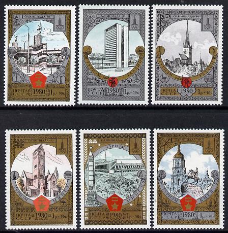 Russia 1980 'Olympics 1980 - Tourism' (8th issue) set of 6 unmounted mint, SG 4990-95 (Mi 4949-54)*