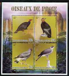 Djibouti 2006 Birds of Prey #1 perf sheetlet containing set of 4 unmounted mint