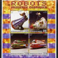 Djibouti 2006 Robots - Spaceships perf sheetlet containing 4 values unmounted mint
