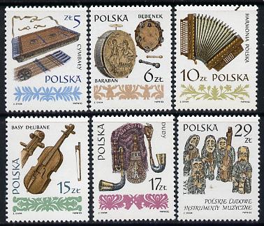 Poland 1984 Musical Instruments (1st series) set of 6 unmounted mint SG 2914-19