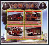 Djibouti 2006 Fire Engines #2 perf sheetlet containing 4 values unmounted mint