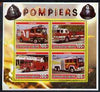 Djibouti 2006 Fire Engines #5 perf sheetlet containing 4 values unmounted mint