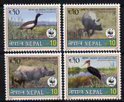 Nepal 2000 WWF - Wildlife perf set of 4 unmounted mint, SG 731-34