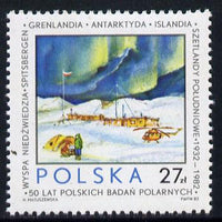 Poland 1982 Polar Research 27z value (Helicopter & Research Station) unmounted mint SG 2845