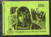 Great Britain 1968-70 Explorers - Shackleton 10s booklet (Aug 1969) complete and fine, SG XP9