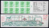 Great Britain 1983 Railways Engines #4 (SR/BR Clan Line) £1.25 folded booklet with margin at right with cyl number SG FK8B
