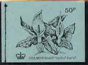 Great Britain 1971-72 British Flowers #6 - Lords & Ladies 50p booklet (May 1972) complete and fine, SG DT6