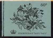 Great Britain 1971-72 British Flowers #7 - Wood Anenome 50p booklet (Aug 1972) complete and fine, SG DT7