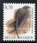 Belgium 2002-09 Birds #5 Common Swift 0.70 Euro unmounted mint SG 3704a