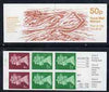 Great Britain 1986 Roman Britain No.1 (Hadrian's Wall) 50p booklet complete with cyl numbers, SG FB34