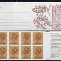 Great Britain 1988 Linean Society £1.30 booklet complete with margin at right, SG FL12B