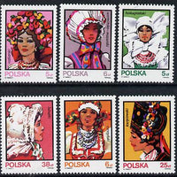 Poland 1983 Women's Folk Costumes set of 6 unmounted mint SG 2906-11