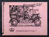 Great Britain 1971-73 Veteran Transport #6 - Taxi Cab 25p booklet (Dec 1972) complete and fine, SG DH49