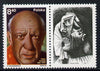 Poland 1981 Picasso (portrait se-tenant with label) unmounted mint SG 2719