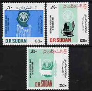 Sudan 1983 World Food Day perf set of 3 unmounted mint, SG 399-401