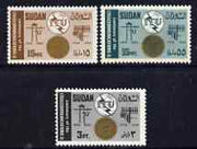 Sudan 1965 Centenary of ITU perf set of 3 unmounted mint, SG 242-44