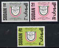 Sudan 1984 1st Olympic Week perf set of 3 unmounted mint, SG 408-10