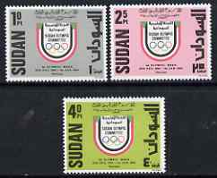 Sudan 1984 1st Olympic Week perf set of 3 unmounted mint, SG 408-10