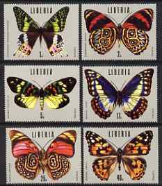 Liberia 1974 Tropical Butterflies set of 6 unmounted mint, SG 1210-15