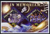 Haiti 2006 In Memoriam (Soyuz & Challenger) perf sheetlet containing 2 diamond shaped values unmounted mint