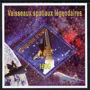 Haiti 2006 Legendary Spaceships #4 perf m/sheet containing 100G diamond shaped value plus Concorde, unmounted mint