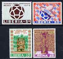 Liberia 1970 Football World Cup set of 4 unmounted mint SG 1020-23