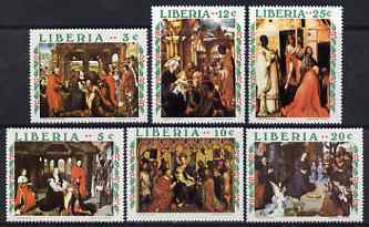 Liberia 1970 Christmas - Adoration of the Magi set of 6 unmounted mint SG 1043-48