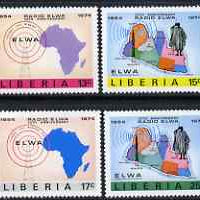 Liberia 1974 ELWA Radio Station Anniversary perf set of 4 unmounted mint, SG 1183-86