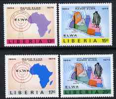 Liberia 1974 ELWA Radio Station Anniversary perf set of 4 unmounted mint, SG 1183-86
