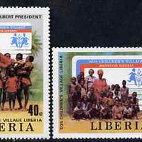 Liberia 1979 SOS Children's Village perf set of 2 unmounted mint SG 1440-41