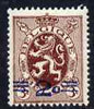 Belgium 1931 Surcharge 2c on 3c Lion unmounted mint, SG 579