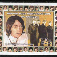 Congo 2006 The Beatles #1 John Lennon imperf sheetlet cto used