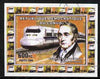 Congo 2006 George Stephenson #3 with modern Train imperf sheetlet cto used